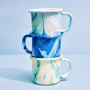 Tasse en émail Vintage personnalisé, avec impression de Logo, couleur, pour Camping, pièces - Product Image 2