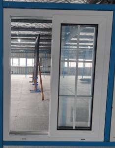 Thiết Kế Đơn Giản Upvc Pvc Vinyl Đóng Khung Đôi Kính Cường Lực Cửa Sổ Trượt Với Sắt Chống Trộm Thiết Kế Nướng Cho Nhà - Product Image 5