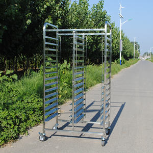 Chariot de four mobile multifonction en acier inoxydable pour cuisines et restaurants commerciaux - Product Image 5