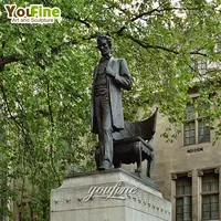 Художественная памятная скульптура из холодной бронзы Авраама Линкольна