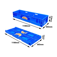 Caisse de rangement pliable en plastique JOIN, forme rectangulaire, pour usage industriel et commercial, prix en gros