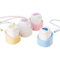 Tampon encreur personnalisé avec logo pour bureau et école, forme ronde, en plastique, idéal pour la vente en gros