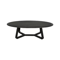 Table basse vintage en bois massif au design moderne, facile à assembler