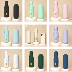 Promotional Capsule Parasol Portable of UV Smallest Foldable Mobile Mini <strong>Umbrella</strong> <strong>with</strong> logo in Pocket Sunshade for the Rain - Product Image 3