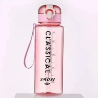 Botella de agua de plástico para viaje, termo deportivo para exteriores