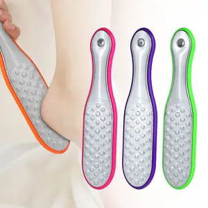 Nieuwe Korea Roestvrij Staal Voetenzorg Gereedschap Voetvijl Vervanging Dubbelzijdige Metalen Pedicure Callus Remover Voor Dode Droge Huid