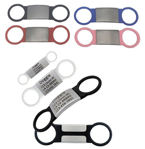 Tùy Chỉnh Đa-Màu Sắc Silicone Và Con Chó Thép Không Gỉ Cho Id Tag Laser Khắc Tên Và Số Điện Thoại Động Vật Chủ Đề - Product Image 6