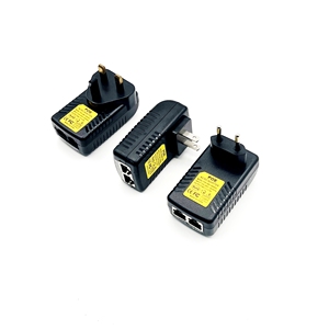 Adaptador de Corriente PoE de 220V con Enchufe de Pared, Inyector Ethernet RJ45, 56V <span class=keywords><strong>24V</strong></span> 12V Powerline <span class=keywords><strong>DC</strong></span> 48V 0.5A, Venta al Por Mayor de Fábrica - Product Image 1