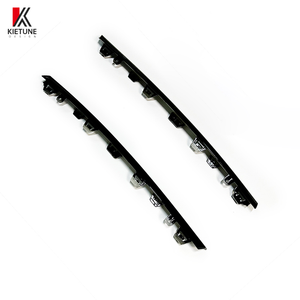 2 pezzi rifiniture della griglia superiore del paraurti anteriore per V.W <span class=keywords><strong>TRANSPORTER</strong></span> <span class=keywords><strong>T6</strong></span> MULTIVAN <span class=keywords><strong>2015</strong></span> pezzi di ricambio per auto in nero rosso o giallo - Product Image 2