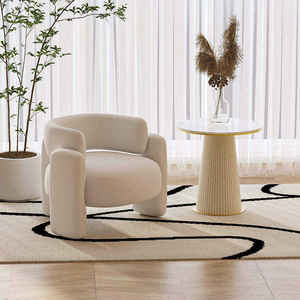 Sillón de Recepción para Salón de Belleza K, Sillones de Lujo con Alas Doradas, Sillón Moderno de Cuero, Sofá para el Hogar, Sala de Estar, Sillones Decorativos - Product Image 2