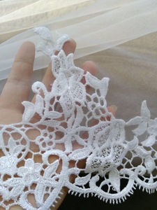 S3541F New New <b>White</b> Water Soluble <b>Lace</b> Wedding Dress Veil Manufacturer Wedding Soft Yarn - Product Image 5