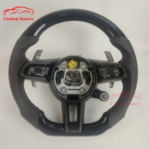Interior LED de fibra de carbono genuino personalizado nuevo para Porsche Macan Panamera <span class=keywords><strong>Cayenne</strong></span> 718 911 volante de cuero TY de alta calidad - Product Image 1