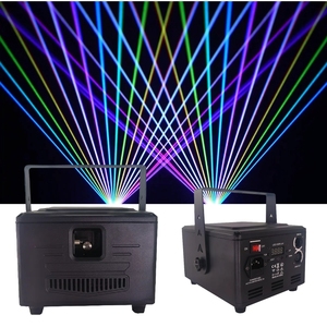 एल्यूमीनियम लेजर 3w rgb कल्ब डिस्क चरण प्रकाश उपकरण पेशेवर dj पार्टी पार्क - Product Image 2