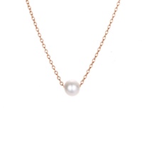 Bijoux minimalistes collier de perles en argent sterling 925