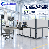 Machine de soufflage de bouteilles PET universelle Coryjet CJ-B1-5000 contrôlée par PLC pour l'équipement de fabrication de bouteilles en plastique à entraînement par roulement