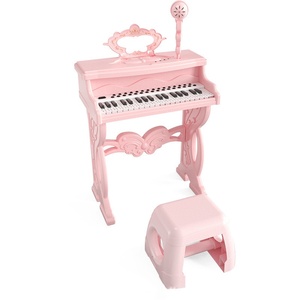 37 Keys Kids <b>Electronic</b> Piano <b>Keyboard</b> Toy with Microphone & Stool Early Educational Musical Instrument Birthday Gift - Product Image 2
