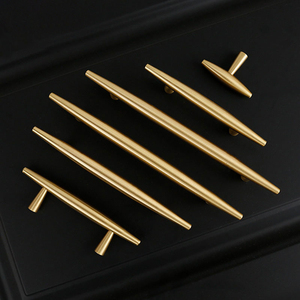 Sang Trọng Châu Âu Phong Cách Mỹ CNC Sản Xuất Hiện Đại End Chỉ Rắn Brass Xử Lý Đồ Nội Thất Tủ Tủ Tủ Tủ Xử Lý - Product Image 5