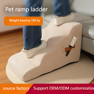 Grenzüberschreitende, Umweltfreundliche Stoff-Dreieck-Hundetreppe, Kletterleiter, Bett-Hilfsleiter, Sofa-Leiter, Nicht Abnehmbar und Waschbar, Direkt ab Werk, für Haustiere - Product Image 2