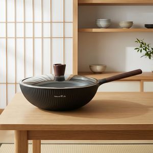 Non-Stick Frying Pan Aluminum Alloy Double Layer Bottom Easy Cleaning Household Cookware Gas Stove Universal Flat Base - Product Image 2