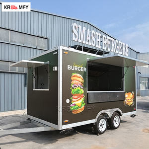 Kiosque à frites, chariots à café, remorques bar mobiles, remorques de concession pour hot-dogs et restauration rapide, en fibre de verre et aluminium, remorquables - Product Image 1