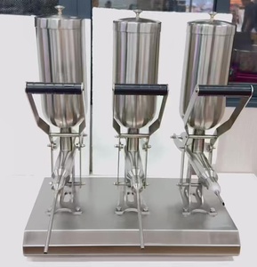 Injecteur de garniture pour churros sans électricité, 15 L, commercial, à remplissage long, 3 têtes, pour confiture, machine à garnir les churros - Product Image 6