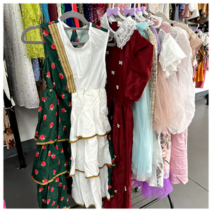 Vente en gros de robe de princesse pour enfants à la mode vêtements en stock robe de bébé livraison aléatoire meilleur prix robe pour enfants et filles - Product Image 1