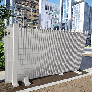 เสารั้วเชื่อมโยงโซ่สีขาวสำหรับใช้ในเชิงพาณิชย์และที่อยู่อาศัยอาคารสวนภูมิทัศน์กลางแจ้งที่ชัดเจน - Product Image 3