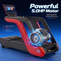 Caminadora Eléctrica Motorizada Comercial para Gimnasio, Pantalla LCD para Entrenamiento Físico, Plegable e Inalámbrica