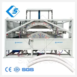 New 2024 SinoTECH Semi Automatic 160MM 250MM Hydraulic electric pvc Elbow Pipe tube Bender bending machine With UPVC Pipe Cutter