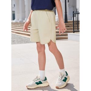Shorts Bermuda pour garçons, taille élastique, 100% coton, respirant, uniforme scolaire avec poches, 5-14 ans - Product Image 3