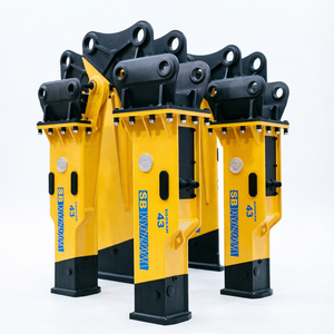 Para SB43: Nuevo martillo hidráulico tipo caja esencial para minería, con cincel, motor, bomba y rodamientos, para 6-9 toneladas, 375 kg - Product Image 1