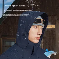 Personnalisable 3 en 1 coupe-vent imperméable vêtements d'extérieur hommes femmes vêtements de travail veste unisexe deux pièces ensemble unité gauche poitrine fermeture éclair