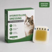 Pansement auto-adhésif stérile en hydrogel transparent avec pression aux extrémités invisible pour chats