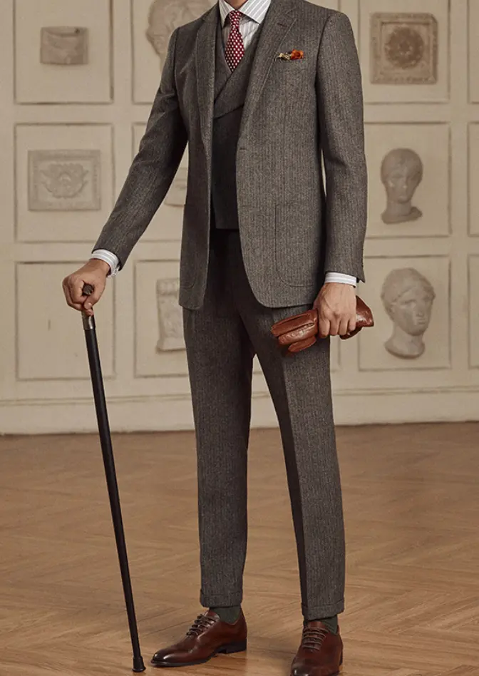 High Level Customized Men's Business Slim Suit Dress Wool Best Man Suit Tuxedo Performance Suit