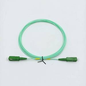 France 1.6mm SC Fiber Optic Patch <b>Cords</b> 3.5M SM Simplex Aqua Color FTTH PVC/LSZH - Product Image 4