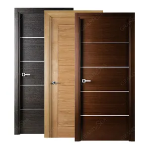 Grandsea Best Quality Front Massivholz Single Door Design für Zuhause Neueste Design Swing Massivholz Haupteingang türen