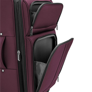 Valigie in poliestere durevoli personalizzate Trolley da viaggio grandi set di valigie morbide da 2 pezzi - Product Image 6