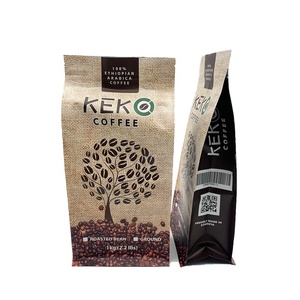 Bolsas de café tostadas con cierre hermético, <span class=keywords><strong>embalaje</strong></span> <span class=keywords><strong>flexible</strong></span>, color negro, acabado mate, 250g, China - Product Image 2