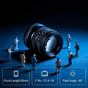 Objectif vidéo 50mm F1.4 plein format avec rotation 360° pour Sony E, Canon RF, Nikon Z - Fabrication OEM, vente en gros, personnalisation - Product Image 4
