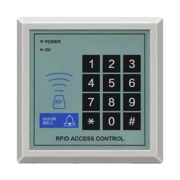 パスワード付きRfidカードリーダー125Khz生体認証プラスチックドアアクセス制御システム製品