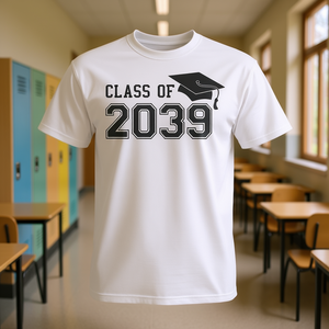 T-shirt de remise de diplôme de la classe de 2039, premier jour d'école, Grow With Me - Product Image 3