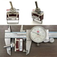 Mini interrupteur à bascule SPST 250V 15A, 3 broches, micro-interrupteurs métalliques pour courant 2 broches, protection IP40, 10000 cycles mécaniques