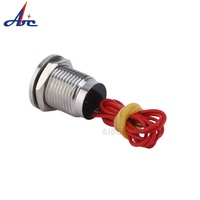 Micro-interrupteur piézoélectrique momentané en acier inoxydable IP68 étanche de 12 mm avec 2 fils pour voiture