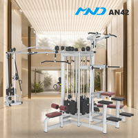 Machine de musculation à câbles croisés à charges individuelles, 5 stations, personnalisée, MND Fitness, pour salle de sport Mexico City