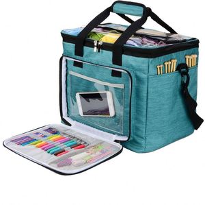 Free sample Folding Waterproof Large Capacity <b>Crochet</b> Tote Carrying <b>Bag</b> Travel Yarn Knitting <b>Storage</b> <b>Bag</b> - Product Image 1
