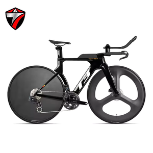 Bicicletta da Strada con Ruota Anteriore a Tre Razze e Posteriore Chiusa in Carbonio, Cambio Elettronico a 24 Velocità, Freno a Disco Idraulico, Forcella Leggera con Sospensione - Product Image 2