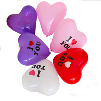 Ballon en forme de u avec imprimé coeur, couleur rouge, vente en gros