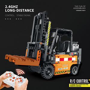 22002 Modelo de Montacargas de Ingeniería a Control Remoto, Bloques de Construcción Eléctricos, Juguete Educativo para Niños, Regalo - Product Image 3