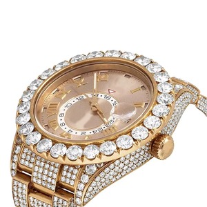 Montre Drioshipping WPass Diamond Tester personnalisée, marque de mode, couleur D, VVS, entièrement sertie de diamants, diamants de laboratoire, acier inoxydable - Product Image 6