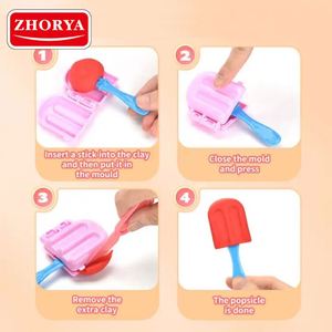 Zhorya Children's Plasticine <b>Toys</b> <b>Ice</b> <b>Cream</b> Maker DIY Making Flour Clay Play Home <b>Set</b> Color Clay Play Dough for Kid - Product Image 4